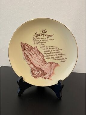 Heirloom Editions The Lord's Prayer decorative plate